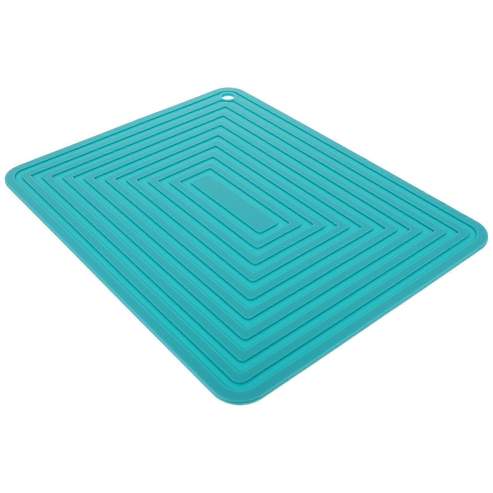 Coussin de protection à vaisselle en silicone cuisine plat chaud tapis de table utiliser isolation thermique vert 1Set