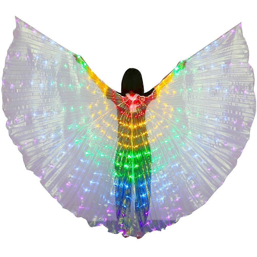 Costume de performance lumineux d’ailes de danse orientale à LED pour femmes - Idéal pour le carnaval, Halloween, les spectacles sur scène et les spectacles de danse avec une basse tension sûre