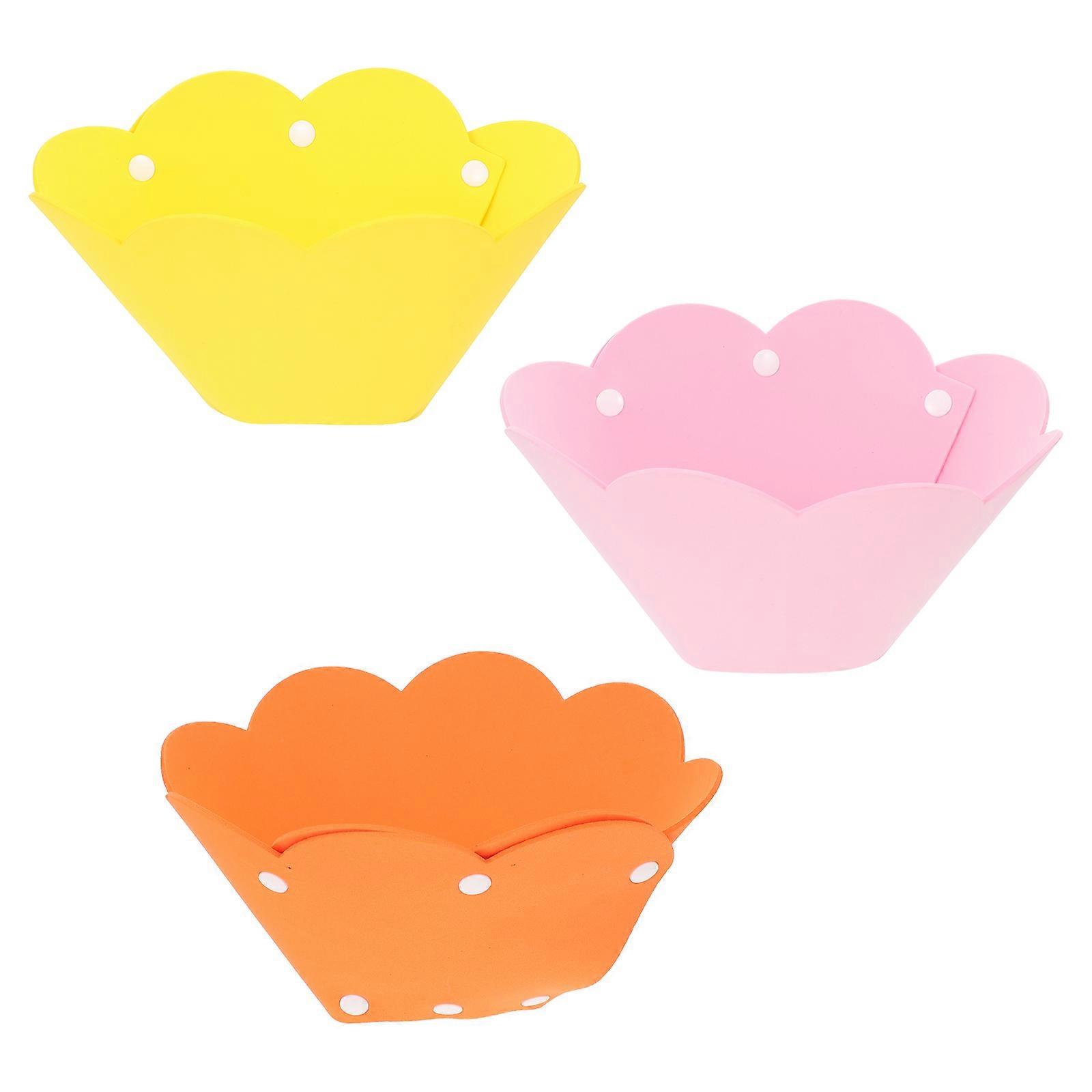 Durable EVA Cat Recovery Collars with Sunflower Design for Pet Use Assorted Color 3 Pieces