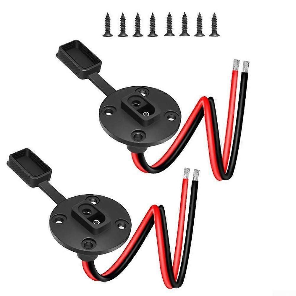 SAE Power Socket Quick Connectors 2PCS Set for Solar Panel Mount with 8 Screws