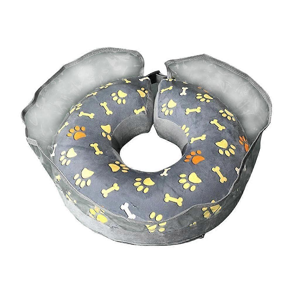 Soft E Collar for Dogs, Inflatable Donut Style Cone, Surgical Recovery, Size S-L, Model Z1x0