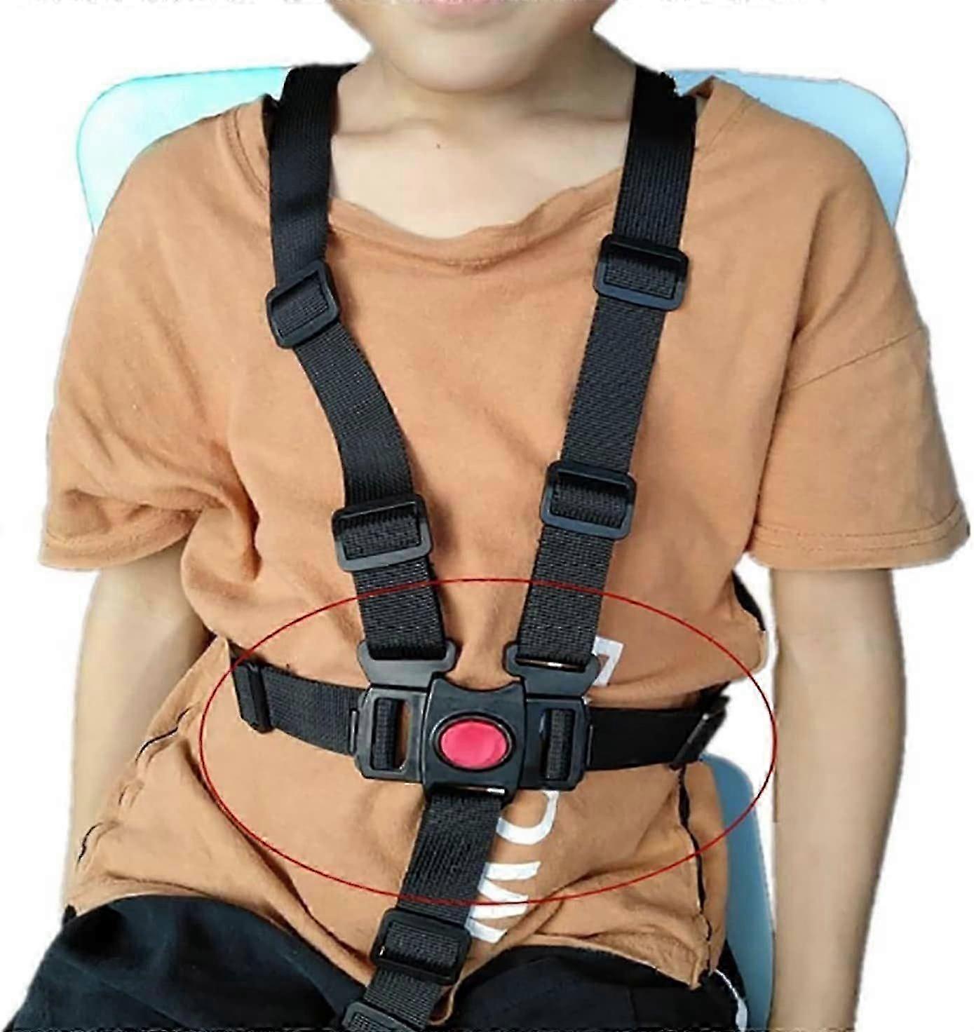 Cintura di sicurezza per sedia a rotelle, cinture di sicurezza a 5 punti per seggiolini e carrelli per bambini