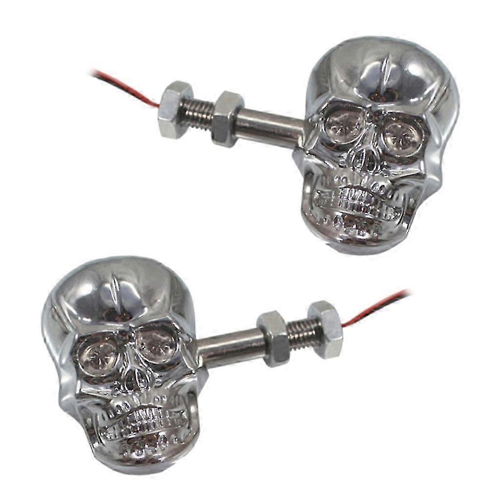 Skull motorcycle lights - Custom turn signal indicators for bikes