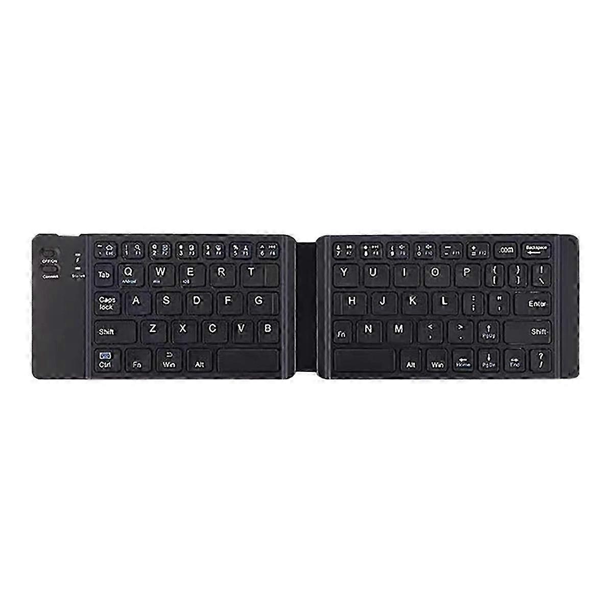 Dual Folding Wireless Bluetooth Keyboard for Tablet Computer, B