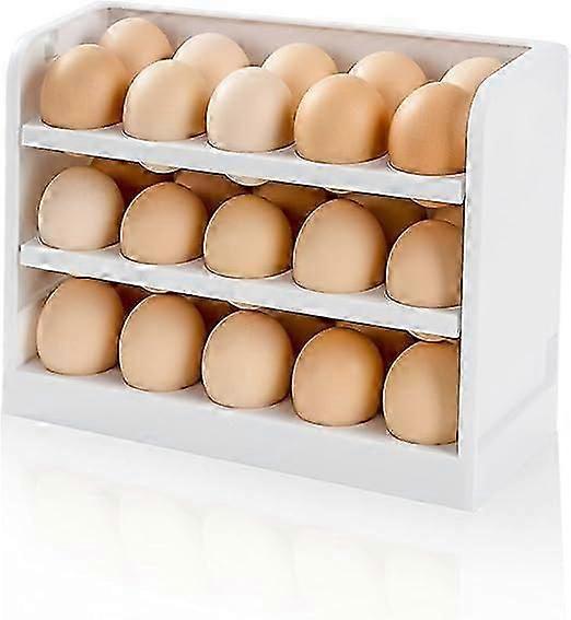 Fridge Egg Rack, Stackable Fridge Door Storage Container, Stores 30 Eggs Sp