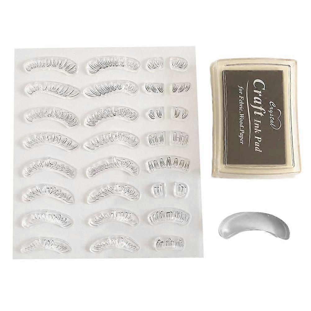 Lower Eyelash Silicone Seal Stamp Lower Eyelash Assistant Make UP Tools