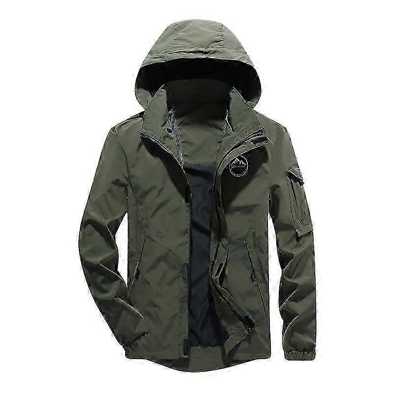 Kapuzenjacke für Herren in lockerer Passform mit mehreren Taschen