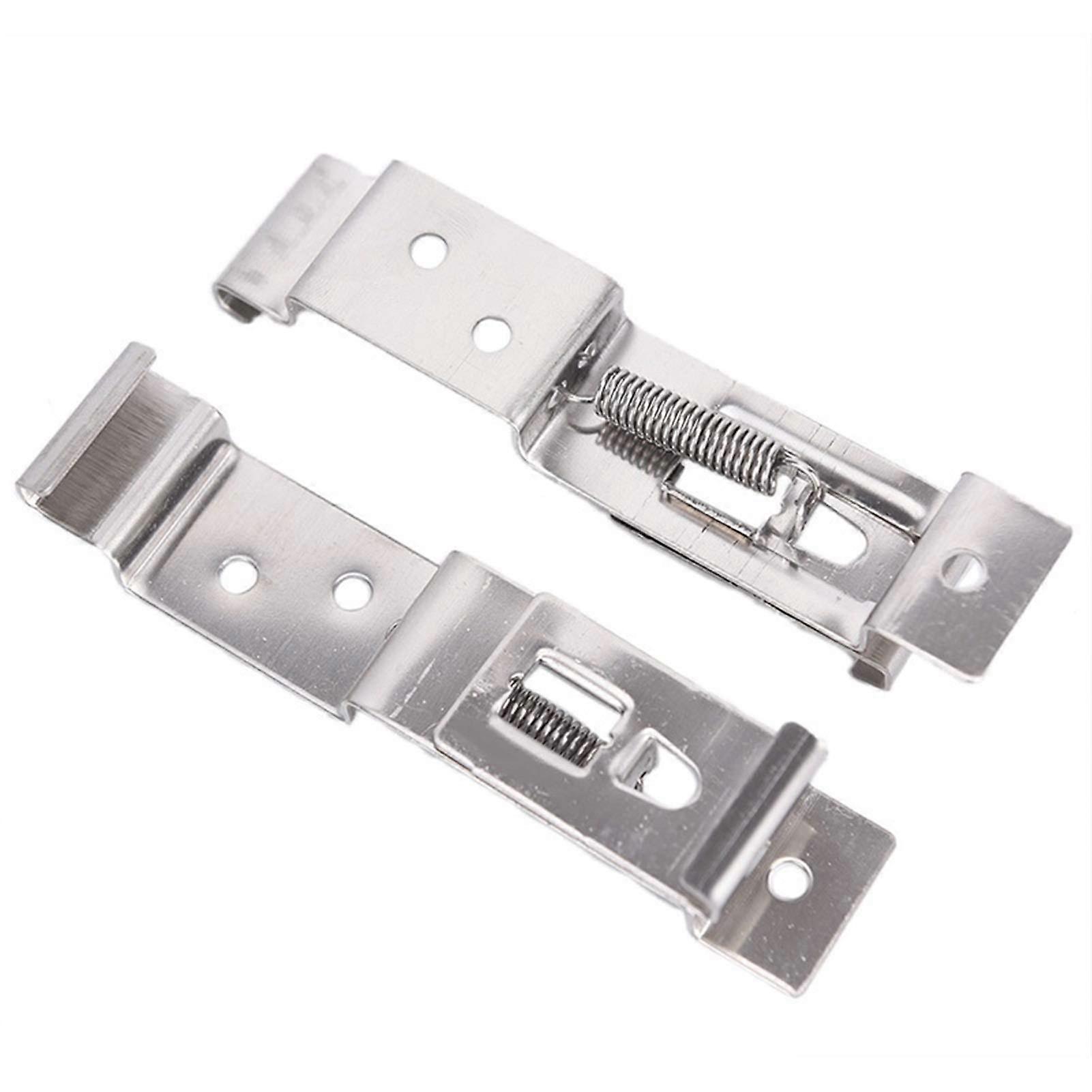 Motorcycle Licence 2 x Car Licence Number Plate Frame Holder Pendant Clips Spring Stainless Steel Holder