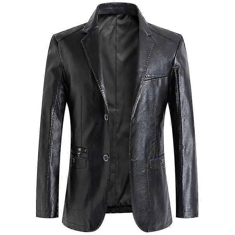 Leather Blazer For Men, Casual Leather Jacket Coats
