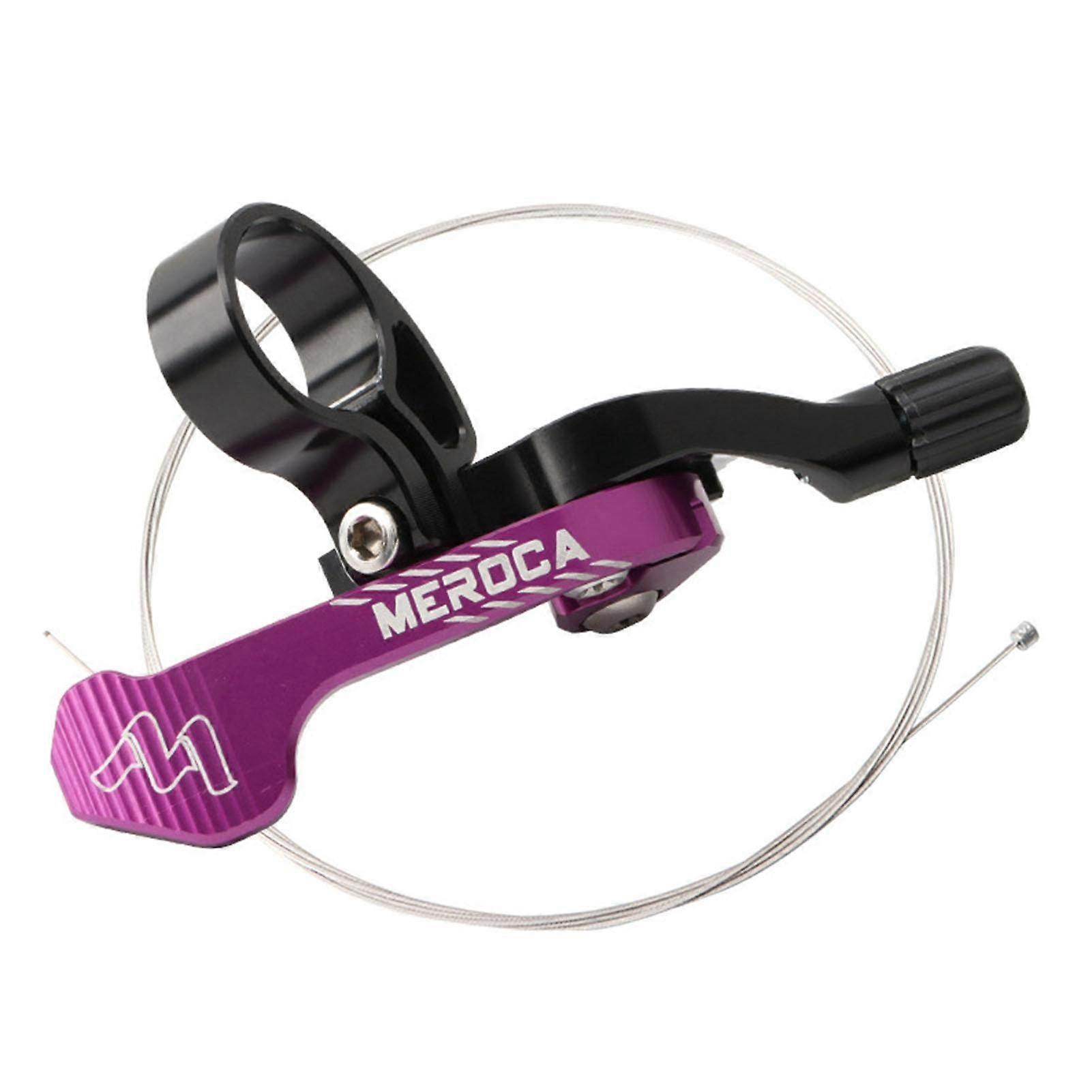 Mountain Dropper Seatpost Remote Lever Kit With Cable Aluminum Alloy