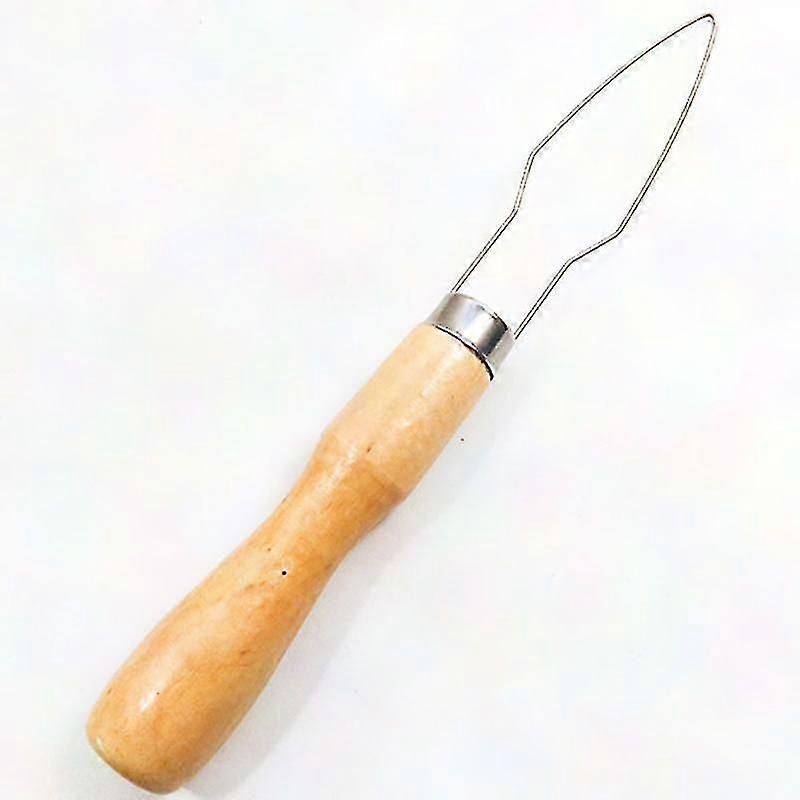 Wooden Handle Button Hook with Wire Loop - Button Assist Tool for Men, Women & Elderly (3 Pack)