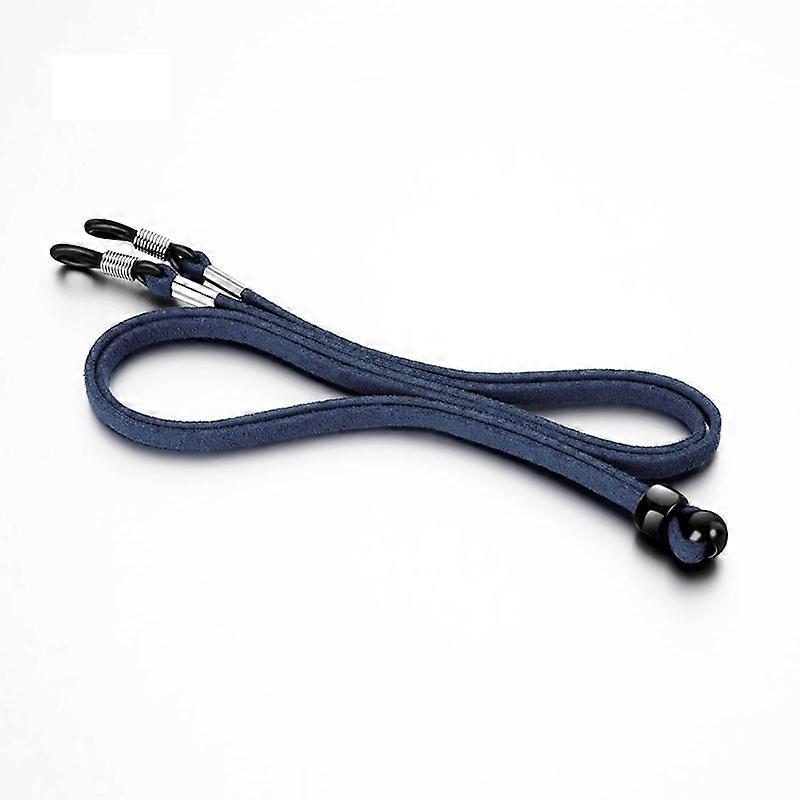 70cm Suede Eye Glasses Strap Chain Eyeglass Holder Rope Glasses Lanyard Cord - Navy Blue