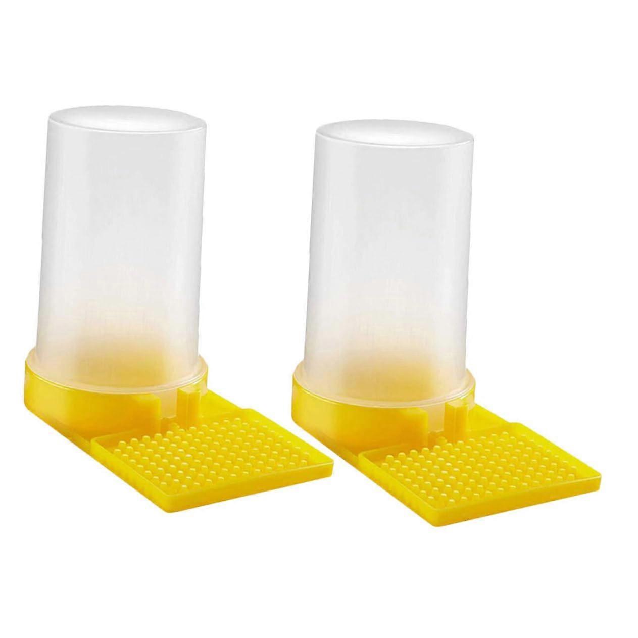 2 Pack Bee Feeder Water Cups for Beekeeping Hive Hydration Beekeeper Reusable Supplies