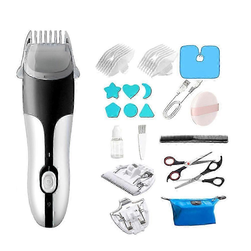 Baby Hair Trimmer Automatic Hair Clipper Safe Infant Silent Three Generation Black Home Use 1Set