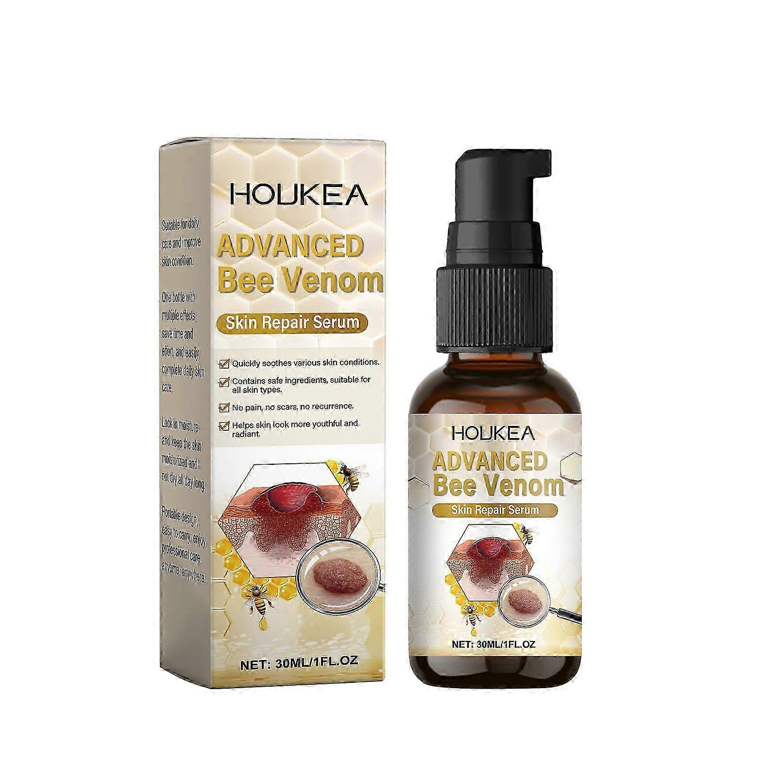 1-3x Bee Venom Skin Repair Serum, Natural Bee Venom Serum, Bee Venom Anti-Wart Care Serum, Delicate and Smooth Skin, για όλους τους τύπους δέρματος