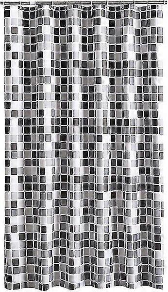 Polyester shower curtain, 200x220 cm, waterproof and mildew-proof with 3D patterns