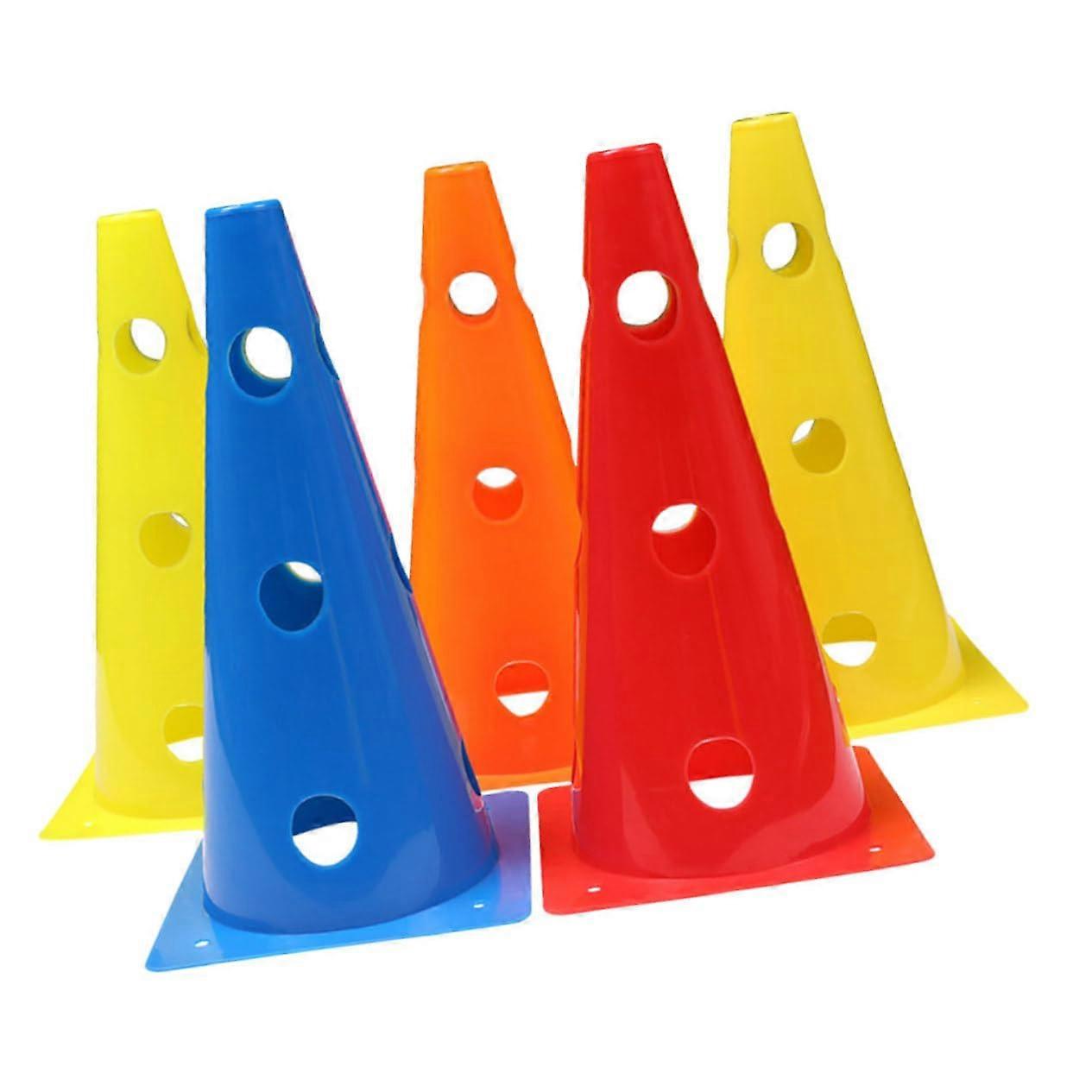 5Pcs Football Training Marker Cones for Speed Knee Lift Jumping Exercises