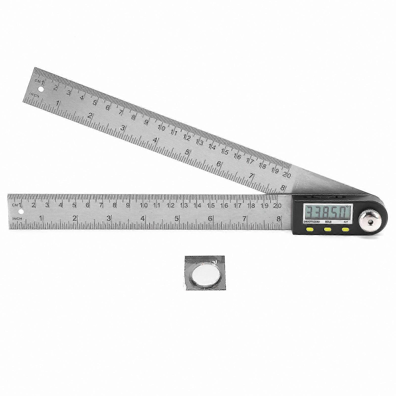 Digital Angle Measuring Tool with LCD Screen, 0-200mm Range, 0-360° Measurement Capability
