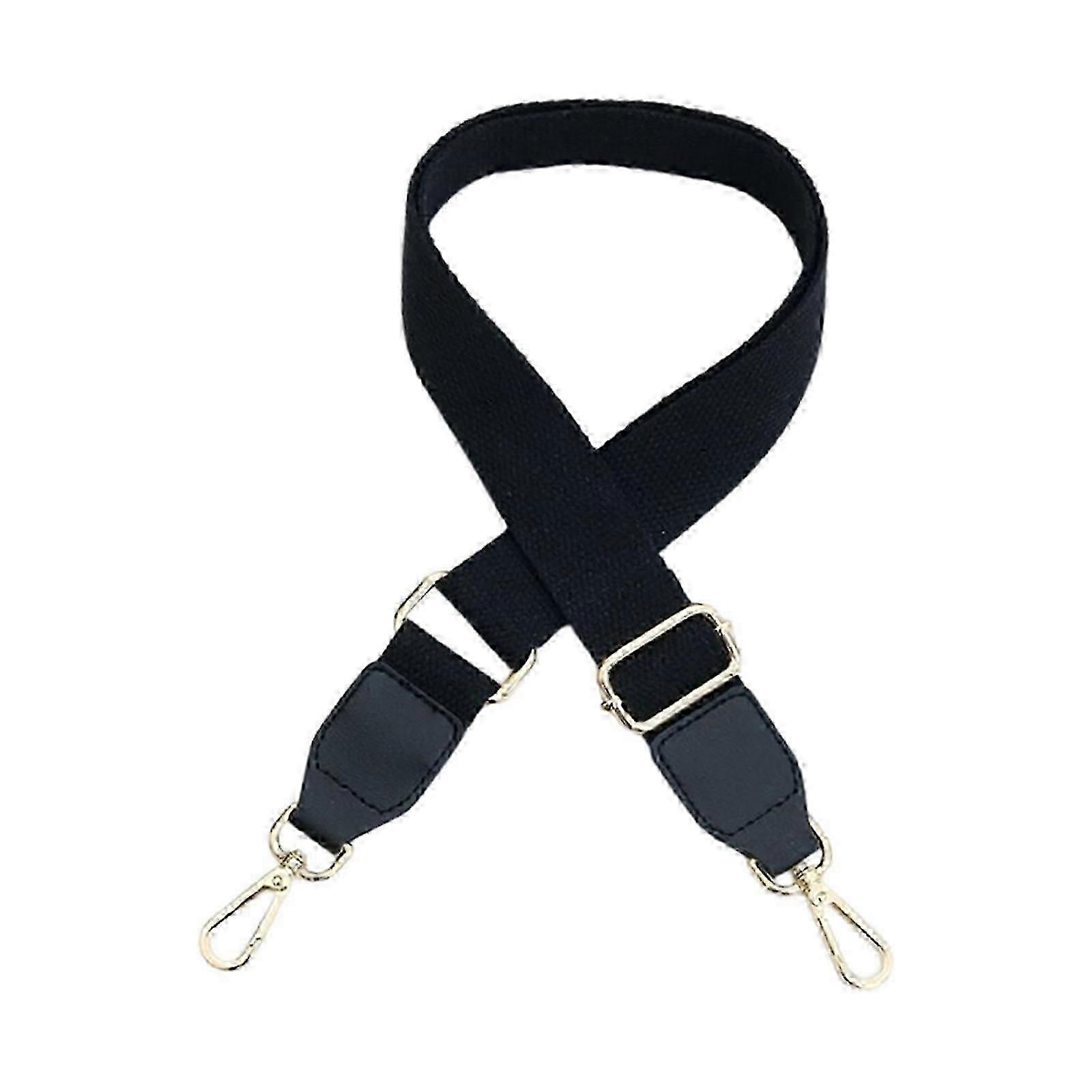 Kvinner Bred Skulderstropp Erstatning Belte Håndtak Veske Stropp For Jenter Svart