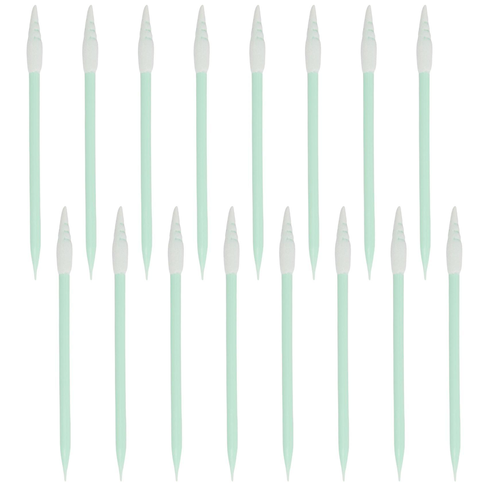 100Pcs/Pack Spiral Pointed Tipped Foam Cleaning Swab Lint Free Sponge Sticks Cotton Swabs Double Head Cotton