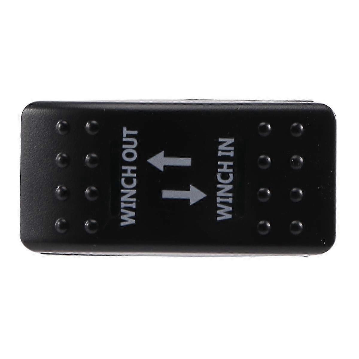 12V 20A Winch In Winch Out ON-OFF-ON Rocker Switch 7 Pin LED green