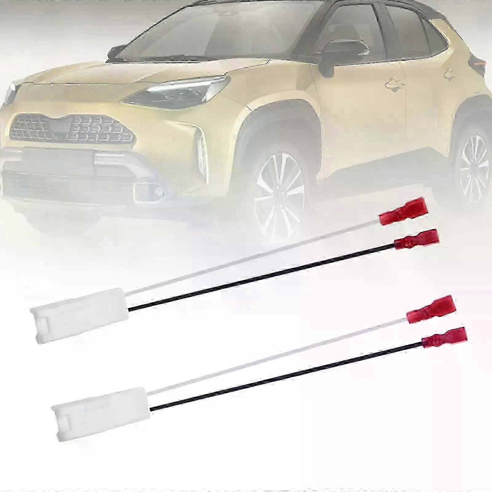 2x Auto Front Door Speaker Wire Harness Adapter Wear Resistant Spar...