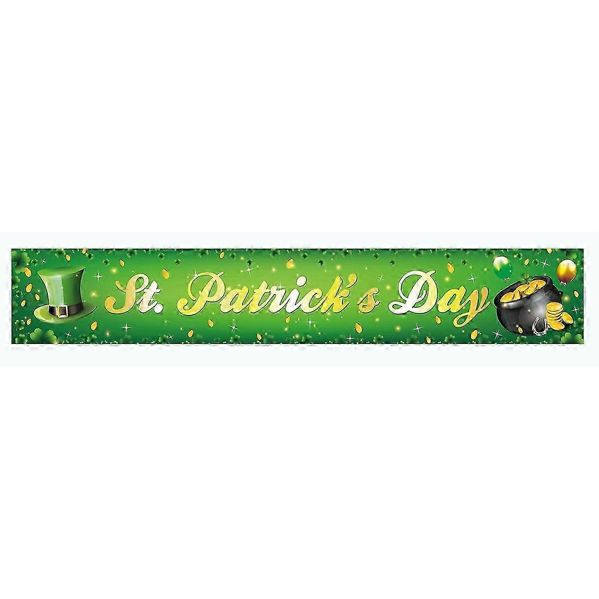 Irish-Themed Party Banner for Outdoor Use