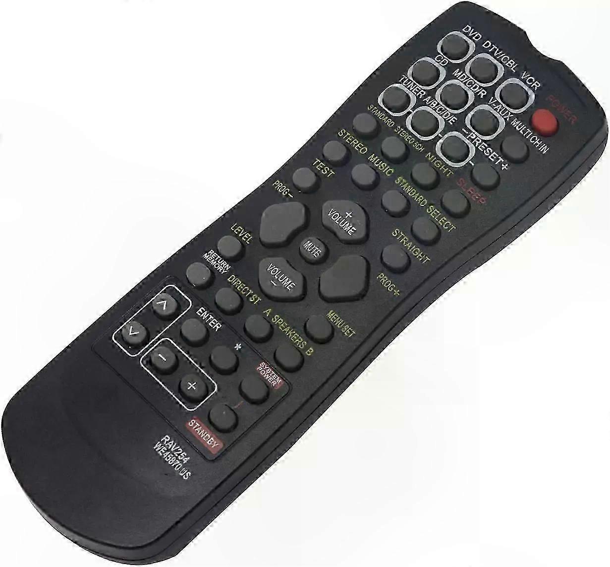 Universal Remote Control for  AV Receiver RX-V350 RX-V359 Replacement Model RAV254 WE45870 US-Compatible