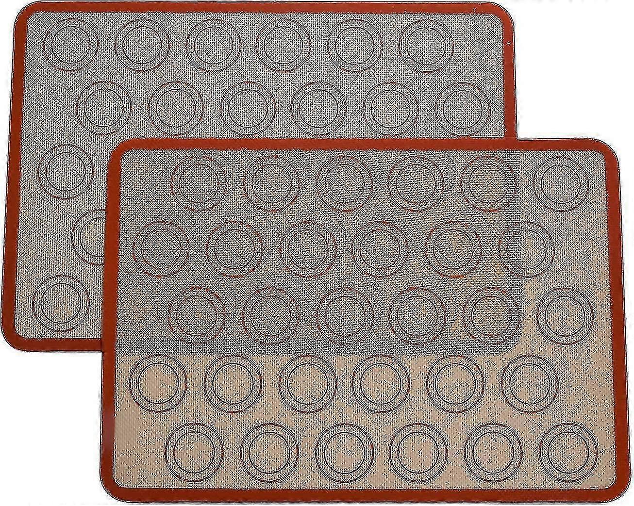 Silicone Baking Mat For Macaron Cookie, Non-stick Mat Large 420295mm For Macaroon/cake/bread, Heat Resistant Silicone Baking Mat For Oven & Microwave