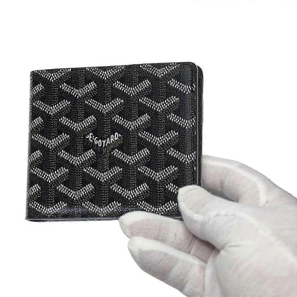 Professional Houndstooth PU Leather Card Holder Wallet in Yellow