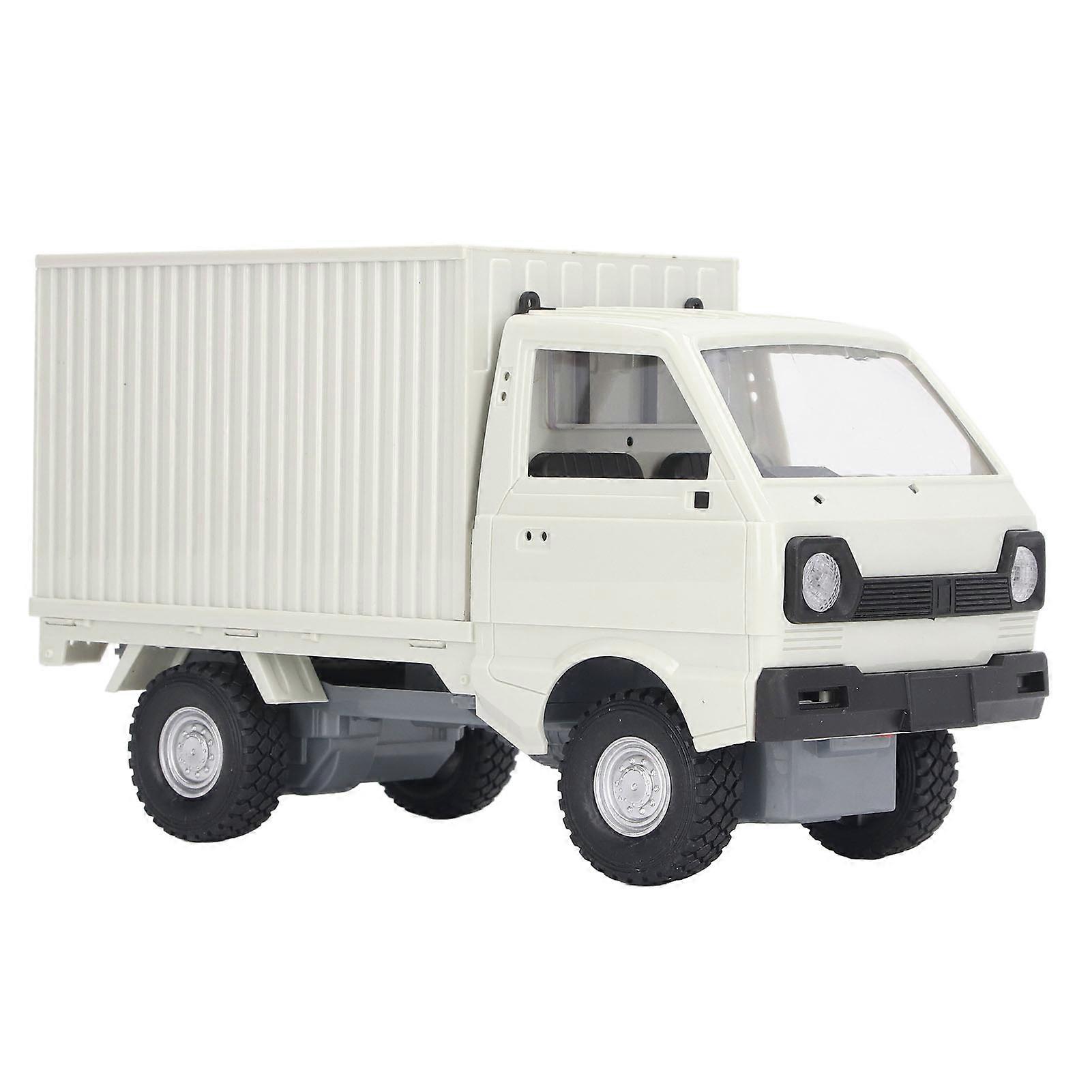 2.4G 1/16 比例银色遥控卡车,带 LED 灯,500mAh 电池