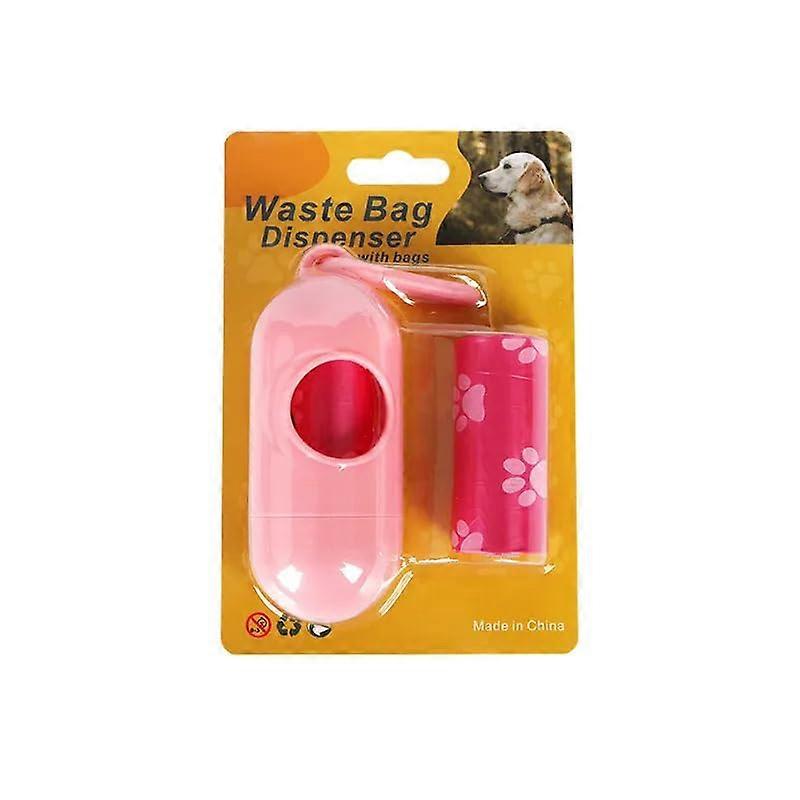 Waste Bags 30Count Poop Bag Rolls With Dispenser, Unscented, Extra Thick, LeakProof, Red, 9 x 13 Inches, 2 Rolls