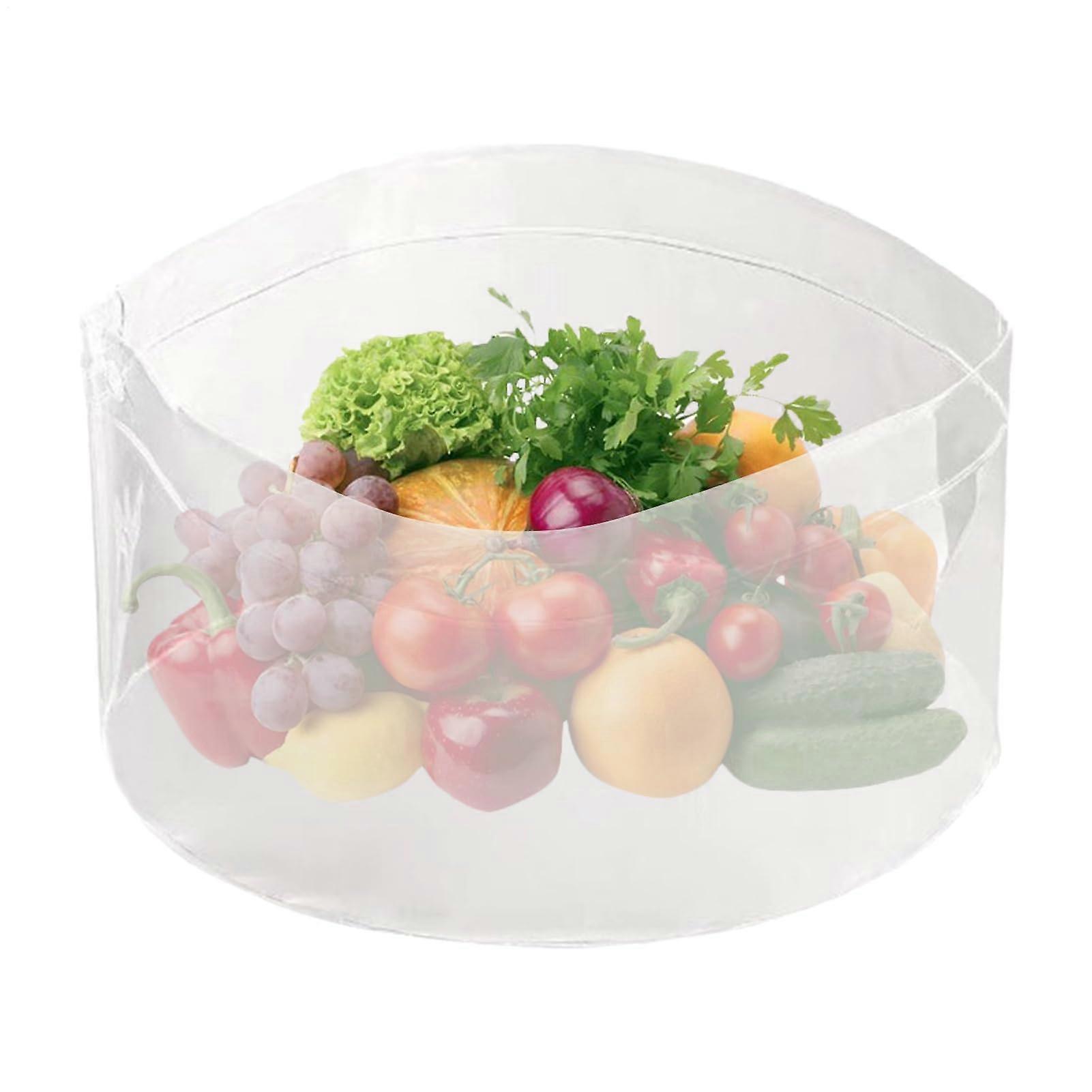 Portable Foldable Clear Bucket - Lightweight Transparent Food Storage Container for Camping, Hiking, Fishing, and Picnics