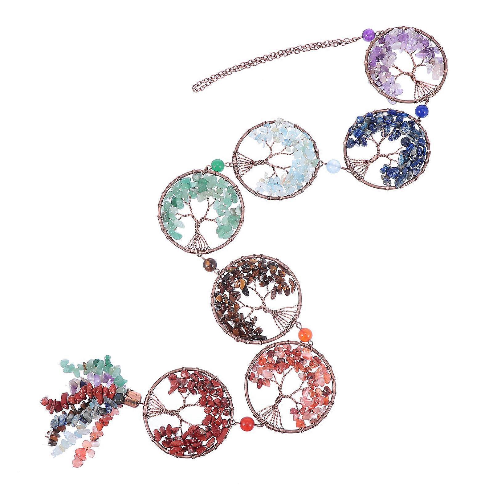 Crystal Tree of Life Hanging Ornament for Car Decoration