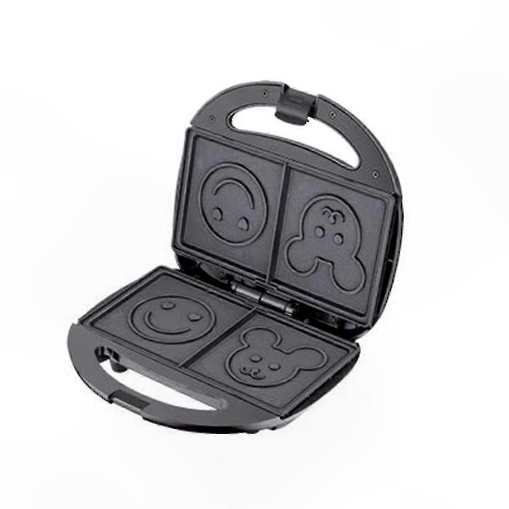 Double-Sided Waffle and Sandwich Maker with Cartoon Design
