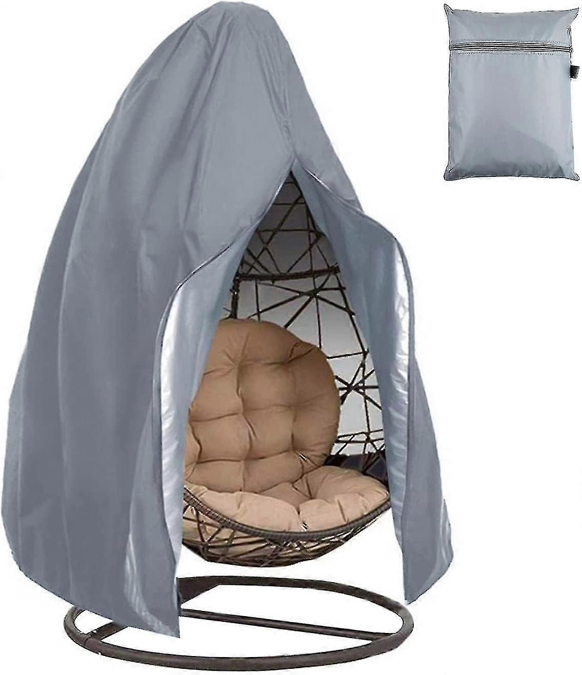 Swing Hanging Chair Eggshell Dust And Rain Cover With Zipper And Drawcord (black) 2025