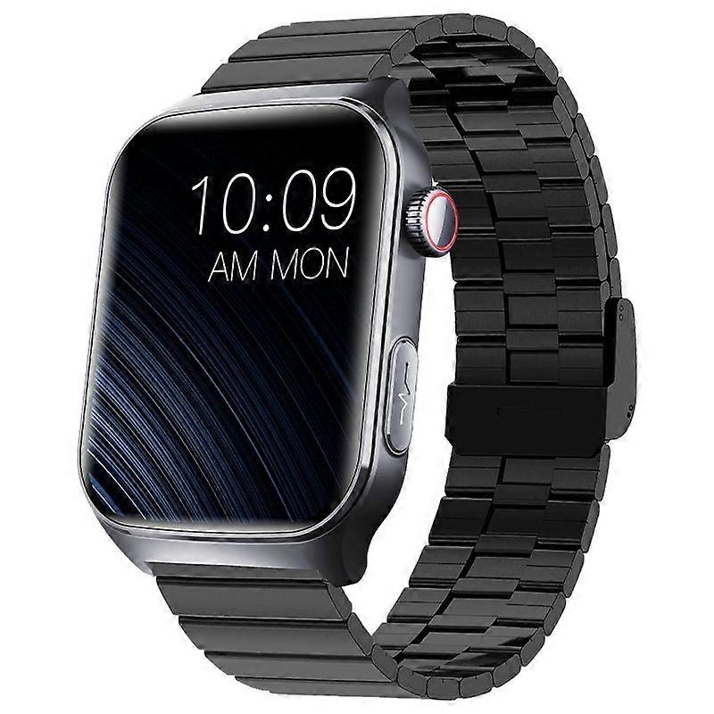 Smartwatch F320 ECG HRV Heart Rate Monitoring Supports SOS Chronus with Sleep Tracking (Chronus Black)