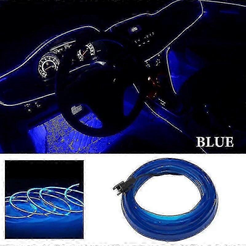 1m/2m/3m/5m Car Interior Light Led Strip Decoration Flexible Neon Lights Car Atmosphere Lamp 12v Universal Auto Ambient Light