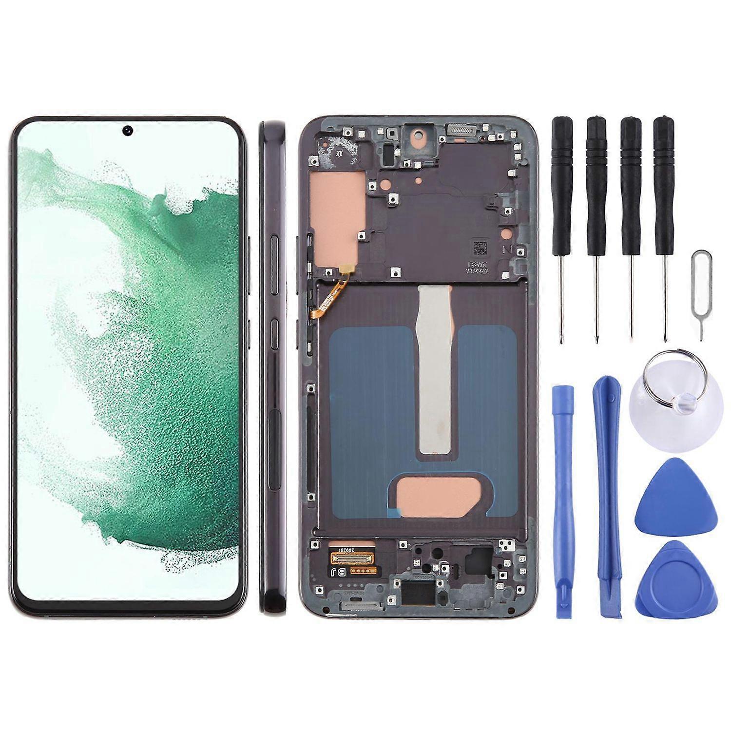 For Samsung Galaxy S22 Plus TFT LCD Screen with Frame Spare Part Black