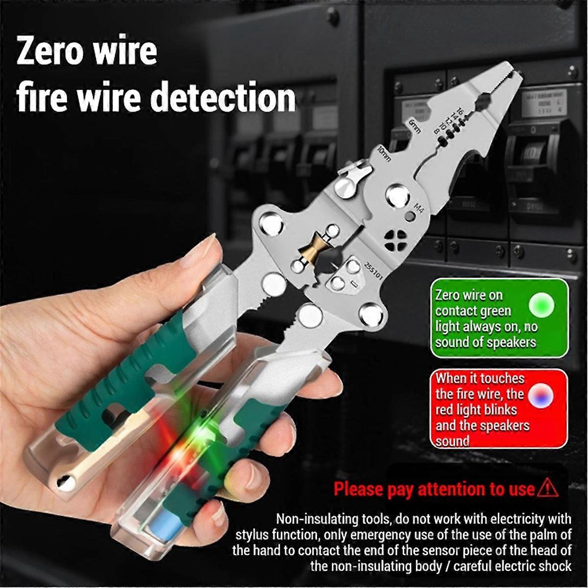 Electrical Pliers, 2026 Upgrade Folding Stylus Screwdriver Wire Stripper,for Cutting and Pulling Wir