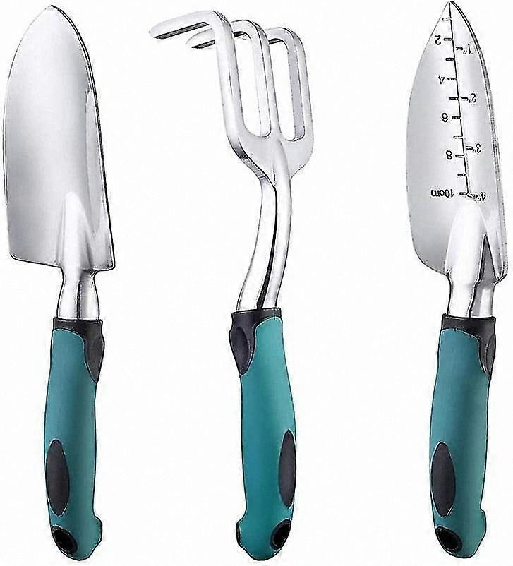 Handheld Gardening Tools Set with Trowel, Rake, Cultivator, and Weeder for Planting, Weeding, and Lawn Care Ergonomic Handle for Flowers and Garden Us