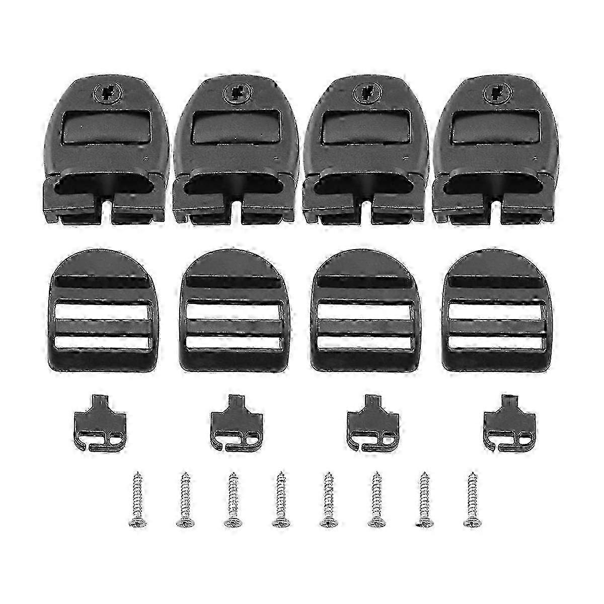 2025 4Sets Spa Hot Tub Cover Clips Latch Replacement Kit Latch Locking with Key and Screws,compatible with Cover Str