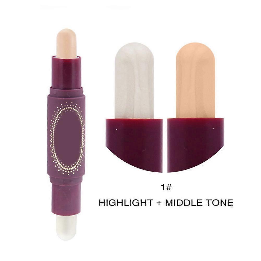 Double Head Face Contour Highlighting Stick 2.4g x2, Shade 1#