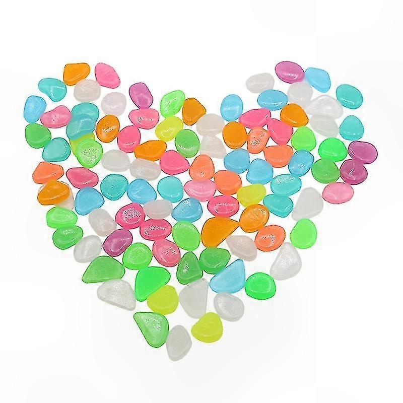 100 Pieces Glow-in-the-Dark Pebbles