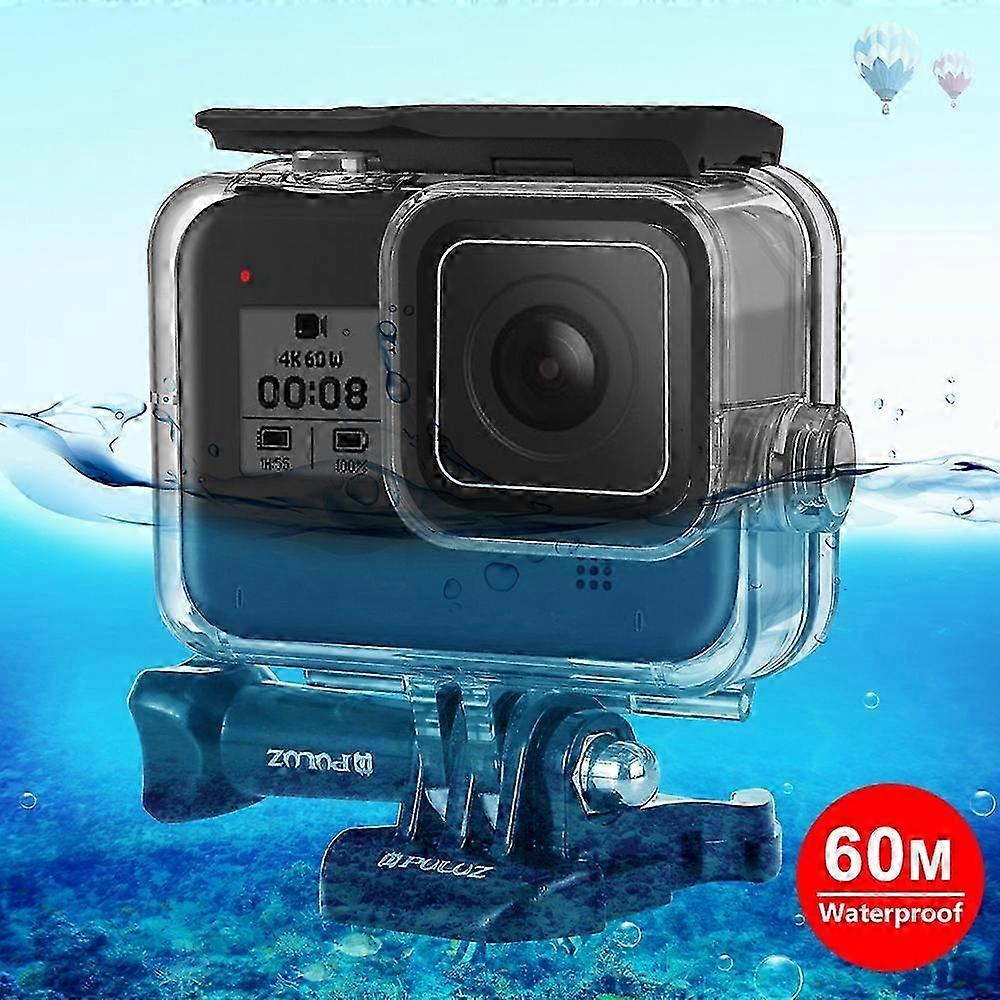 PULUZ 60m Underwater Depth Diving Case Waterproof Camera Housing for GoPro HERO8 Black 2025