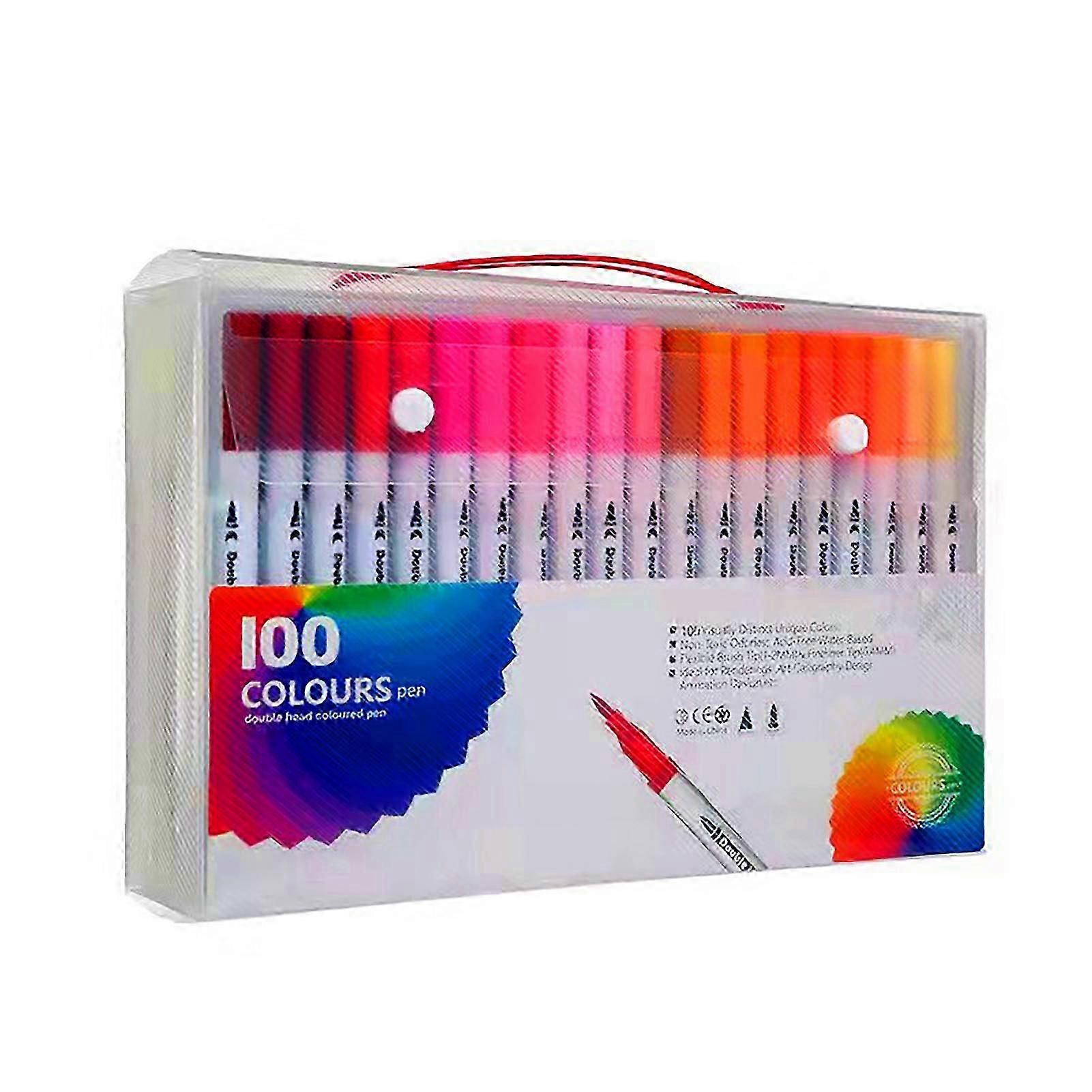 Professional Dual Ended Coloring Pens ong Lasting Sturdy Painting Tool for Drawing Painting Calligraphy Art Supply