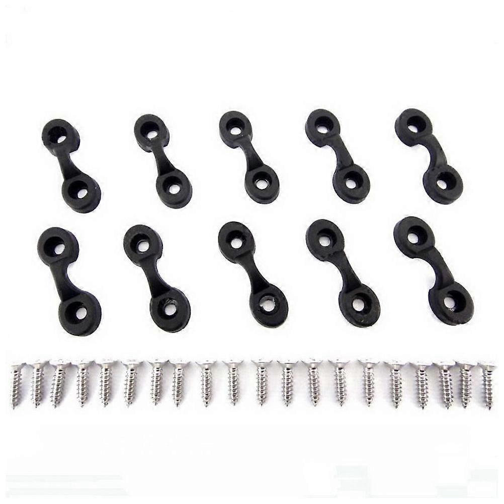 Kayak Replacement Parts Canoe Eye Pad for Boating Kayaks Black Durable Tie Down Rigging 10Pcs