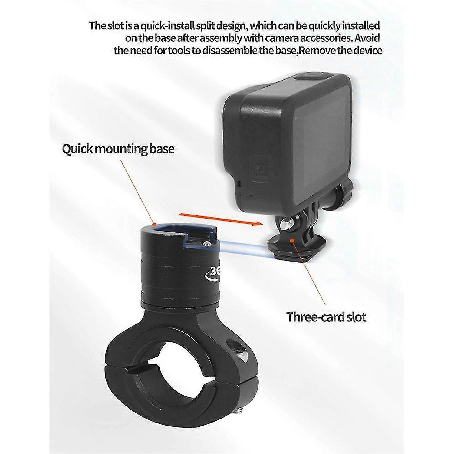 Handlebar Pipe Clamp Quick Installation Fixing Bracket,B