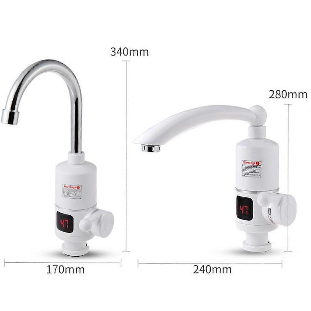 Instant Water Heater Stainless Steel Hot and Cold Water Tap Mixer 1Pcs