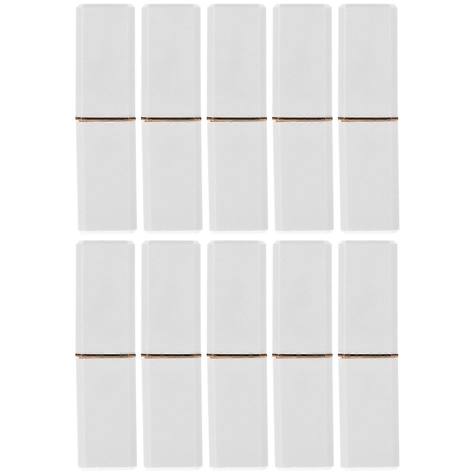 Plastic Lip Balm Tubes for DIY Refillable Lip Gloss Bottles 10Pcs